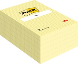 Post-it memoblokje 102x152mm 662YEL geel ruit