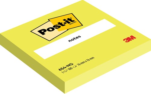 Post-it memoblokje  76x 76mm 654NGRE neon groen-3