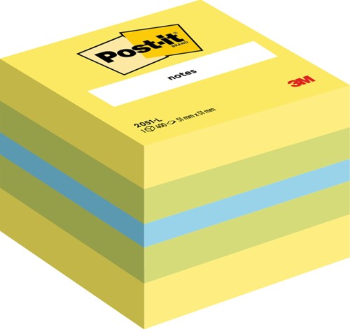 Post-it memoblokje  51x51mm 2051L lemon