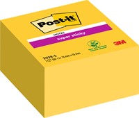 Post-it memoblokje  76x 76mm Super Sticky 2028-S ultra geel blok/350