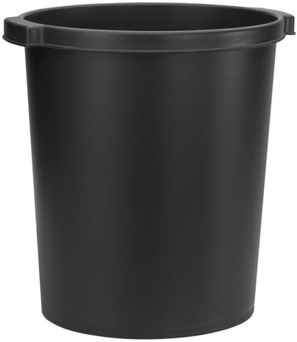 Papierbak Jalema 15liter met griprand rond zwart-2