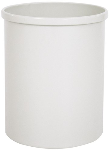 Papierbak rond 15 liter wit