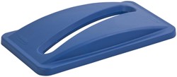 Afvalbakdeksel Slim Jim voor papier blauw