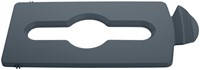 Afvalbakdeksel Slim Jim Recyclestation gemengd grijs