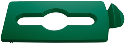 Afvalbakdeksel Slim Jim Recyclestation gemengd groen