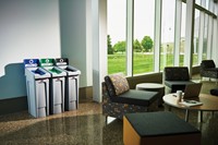 Afvalbakdeksel Slim Jim Recyclestation voor papier blauw-2