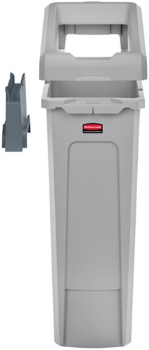 Afvalbak Slim Jim Recyclestation starterset grijs