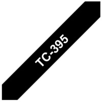 Brothertape TC-395  9mm wit op zwart-2