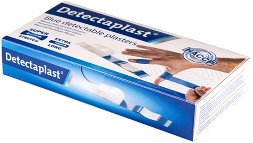 Elastische blauwe textielpleister Detectaplast 180x20mm ds/100-2