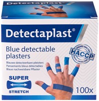Elastische blauwe textielpleister Detectaplast assorti ds/100-2