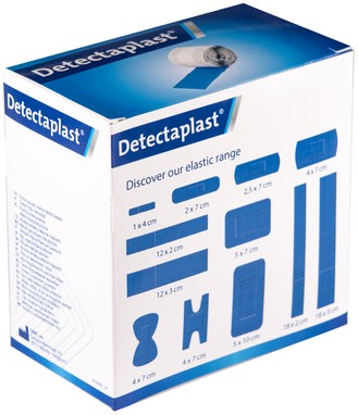 Elastische blauwe textielpleister Detectaplast 6cmx5m rol-3