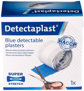Elastische blauwe textielpleister Detectaplast 6cmx5m rol-2