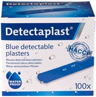 Waterafstotende blauwe pleister Detectaplast 19x72mm ds/100-2