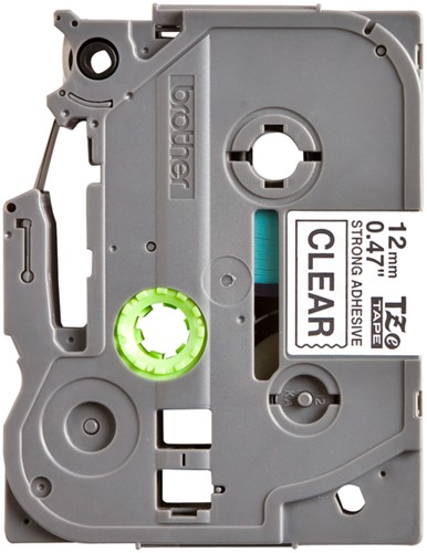 Brothertape TZE-S231 12mm zwart op wit extra klevend-2