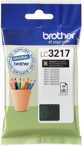 Inktcartridge Brother LC3217 zwart