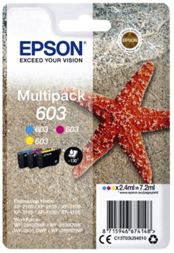 Inktcartridge Epson T03U5 603 3 kleuren