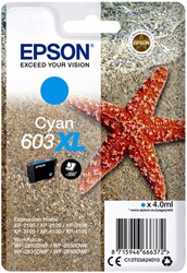 Inktcartridge Epson T03A2 603XL cyaan