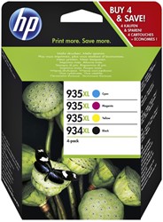 Inktcartridge HP X4E14AE (934XL/935XL) combo pack zwart + kleur