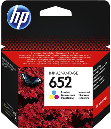 Inktcartridge HPF6V24AE (652) kleur