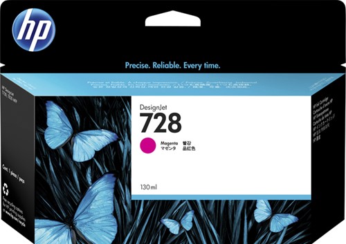 Inktcartridge HP F9J66A (728) magenta