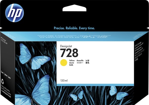 Inktcartridge HP F9J65A (728) geel