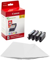 Inktcartridge Canon CLI-581 4 kleuren + 50vel fotopapier 10x15cm-3