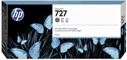 Inktcartridge HP F9J80A (727) 300ml grijs