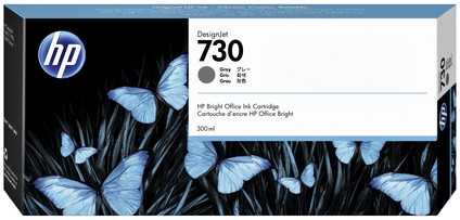 Inktcartridge HP P2V72A (730) 300ml grijs