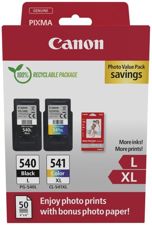 Inktcartridge Canon PG-540XL/CL-541XL photo Value pack