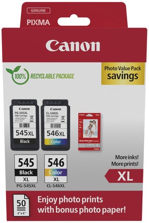 Inktcartridge Canon PG-545XL/CL-546XL photo Value pack