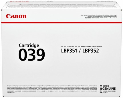 Tonercartridge Canon 039 11K zwart