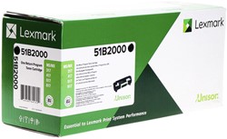 Tonercartridge Lexmark 51B2000 2.5K zwart 