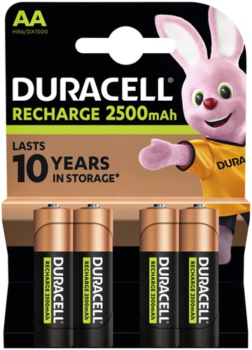 Batterij oplaadbaar Duracell Ultra Pre Charge AA 2500mAh pk/4