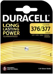 Batterij knoopcel Duracell 377 Duralock zilver oxide