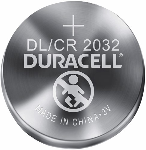 Batterij knoopcel Duracell CR2032 Lithium 2/pk-2