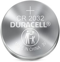 Batterij knoopcel Duracell 2032 lithium pk/4-2