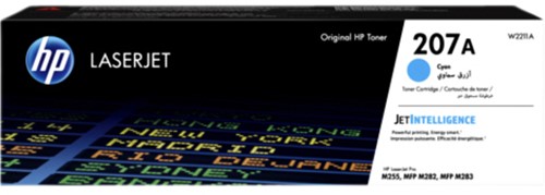 Tonercartridge HP W2211A (207A) 1.2K cyaan