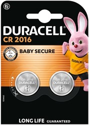 Batterij knoopcel Duracell DL2016 pak/2