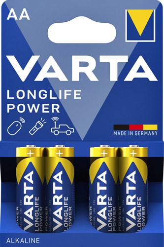 Batterijen LR06 AA penlite Varta High Energy pk/4