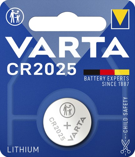 Batterij knoopcel Varta CR2025 