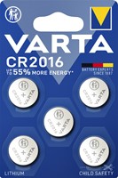Batterij knoopcel Varta CR2016 3V Lithium 5/st