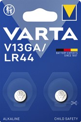 Batterij knoopcel Varta V13GA 1.5V alkaline pk/2