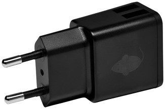 Oplader Greenmouse dual USB-A 2.4A zwart
