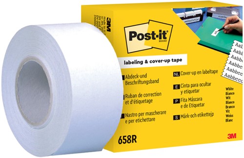 Correctietape 3M Post-it 658R 25.4mmx18m 6regels navulling
