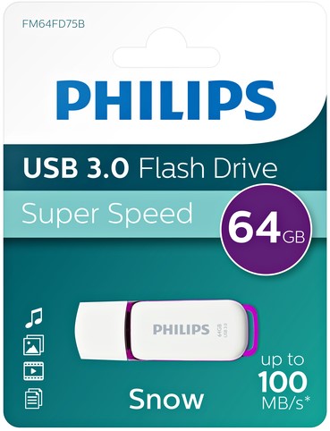 USB-stick 3.0 Philips Snow 64GB - paars-3