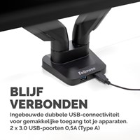 Monitorarm Fellowes Platinum Series Dual zwart-2