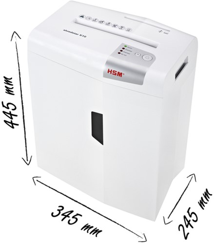 Papiervernietiger HSM shredstar X10 4x35mm + CD-2