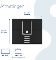 Laptopstandaard R-Go Tools attachable zwart-1