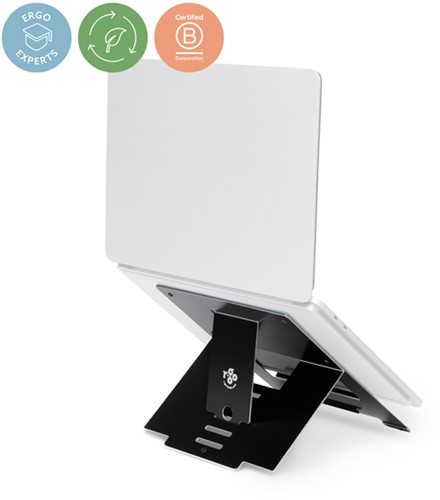 Laptopstandaard R-Go Tools riser zwart
