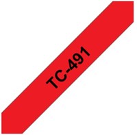 Brothertape TC-491 9mm zwart op rood-2